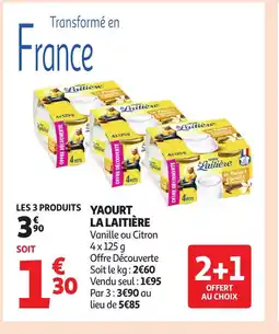 Auchan LA LAITIÈRE Yaourt offre