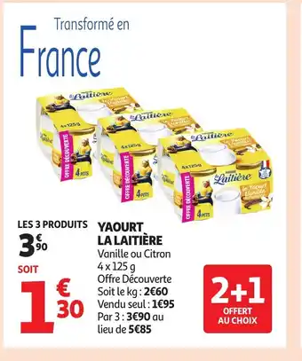 Auchan LA LAITIÈRE Yaourt offre