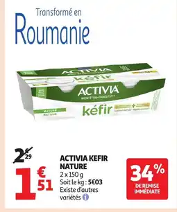Auchan ACTIVIA Kefir nature offre