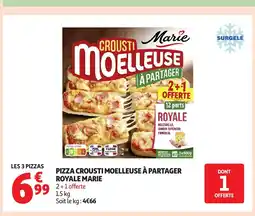 Auchan MARIE Pizza crousti moelleuse à partager offre