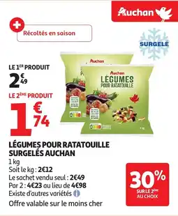 Auchan AUCHAN Légumes pour ratatouille surgelés offre