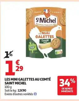 Auchan SAINT MICHEL Les mini galettes au comté offre