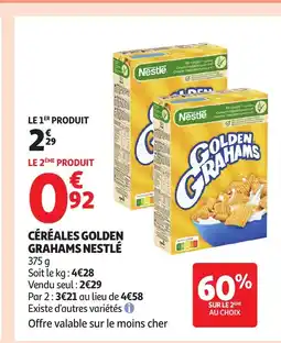 Auchan Céréales golden grahams nestlé offre