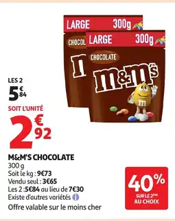 Auchan M&M'S Chocolate offre