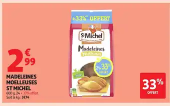 Auchan ST MICHEL Madeleines moelleuses offre
