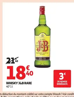 Auchan Whisky j&b rare offre