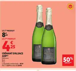 Auchan Crémant d'alsace aop offre
