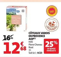Auchan Côteaux varois en provence aop offre