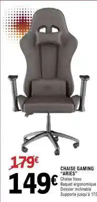 E.Leclerc Chaise Gaming 'Aries' offre