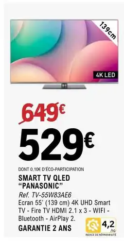 E.Leclerc SMART TV QLED “PANASONIC” offre