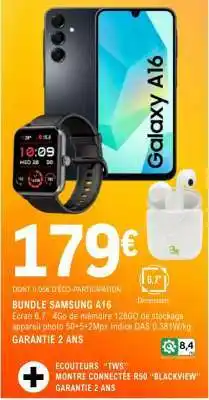 E.Leclerc BUNDLE SAMSUNG A16 offre