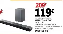 E.Leclerc BARRE DE SON TCL offre