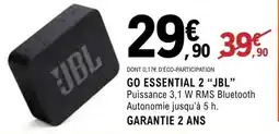 E.Leclerc GO ESSENTIAL 2 “JBL” offre