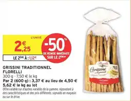 Intermarché Grissini traditionnel florelli offre