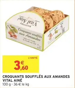 Intermarché Croquants soufflés aux amandes vital ainé offre