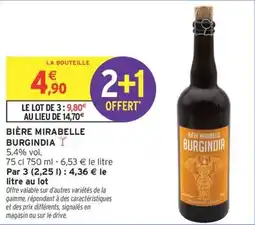 Intermarché Bière mirabelle burgindia offre