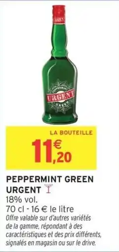 Intermarché Peppermint green urgent offre