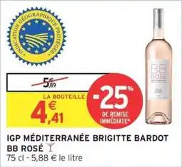 Intermarché Igp méditerranée brigitte bardot bb rosé offre