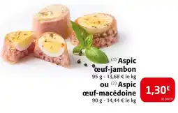 Colruyt Aspic œuf-macédoine offre