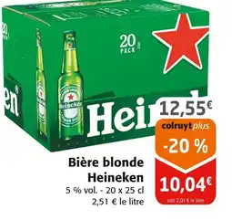 Colruyt HEINEKEN Bière blonde offre