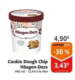 Colruyt HAAGEN-DAZS Cookie dough chip offre