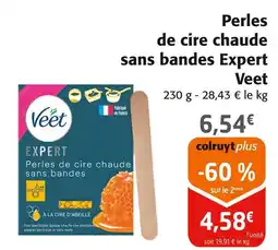 Colruyt VEET Perles de cire chaude sans bandes expert offre