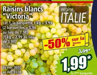 Norma Raisins blancs 'Victoria' offre