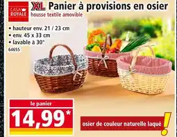 Norma CASA ROYALE Panier à provisions en osier offre