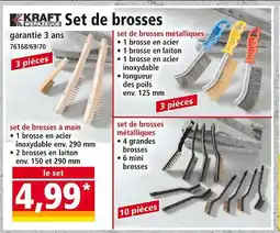 Norma KRAFT WERKZEUGE Set de brosses offre