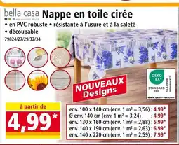 Norma bella casa Nappe en toile cirée offre