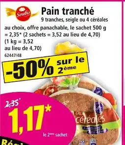 Norma SERELIX Pain tranché offre