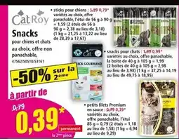 Norma Cat Roy sticks pour chiens offre