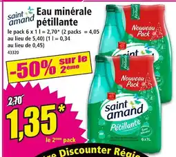 Norma SAINT AMAND Eau minérale pétillante offre