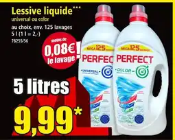 Norma PERFECT Lessive liquide universal ou color offre