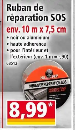 Norma MR. HELPER Ruban de réparation SOS offre