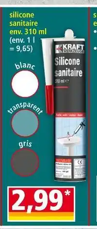 Norma KRAFT Silicone sanitaire offre