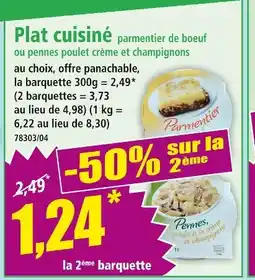 Norma Plat cuisiné parmentier de boeuf offre