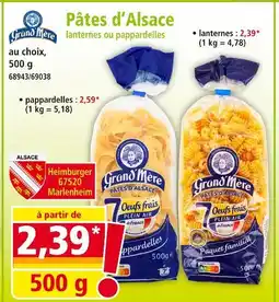 Norma GRAND'MÈRE Pâtes d’Alsace offre