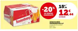 U Express Kronenbourg Bière blonde 4,2° offre