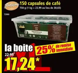 Norma Fortissimo Coffee 150 capsules de café offre