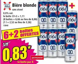 Norma 664 Bière blonde sans alcool offre