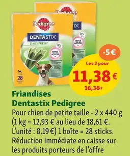 Maxi Zoo Pedigree Friandises Dentastix offre