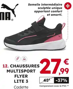 Sport 2000 Puma Chaussures multisport Flyer Lite 3 cadette offre