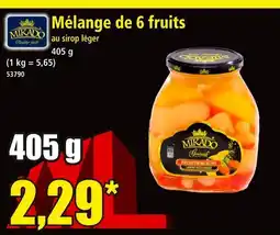 Norma MIKADO Mélange de 6 fruits offre