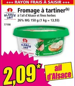 Norma Coopérative Alsace Lait Fromage à tartiner offre