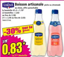 Norma LORINA Boisson artisanale pêche offre