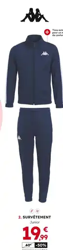 Sport 2000 KAPPA Survêtement junior offre