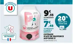 U Express U Coteaux d'Aix en Provence AOP Rose U offre