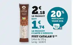 U Express U FUET CATALAN offre
