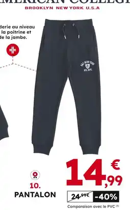 Sport 2000 American College Pantalon garçon offre